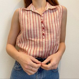 Vintage Linen Tank Top
